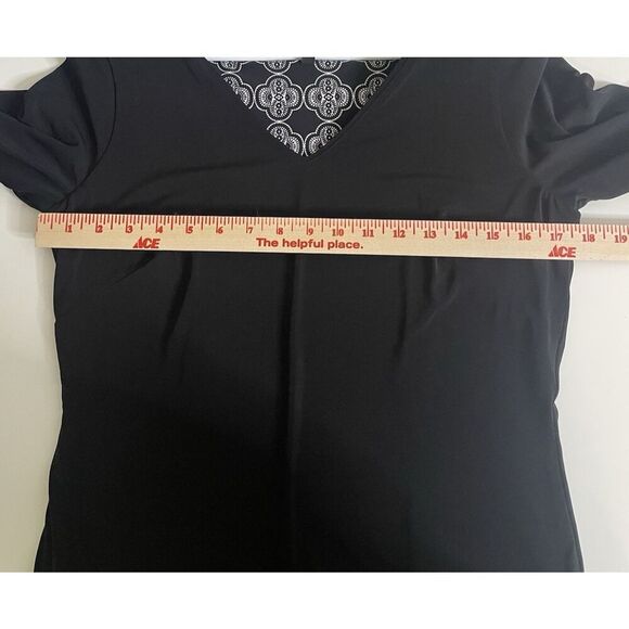 White House Black Market Sz M P Stretch Reversible Sheath 2 Dresses Petite WHBM - Picture 13 of 16